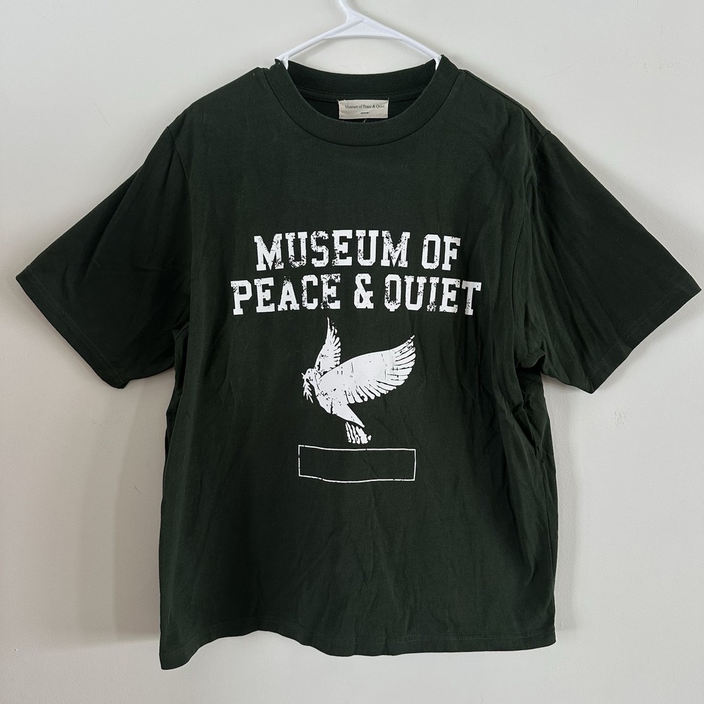 Men's Museum Of Peace And Quiet Short Sleeve T Shirt Medium Forest Green Cotton